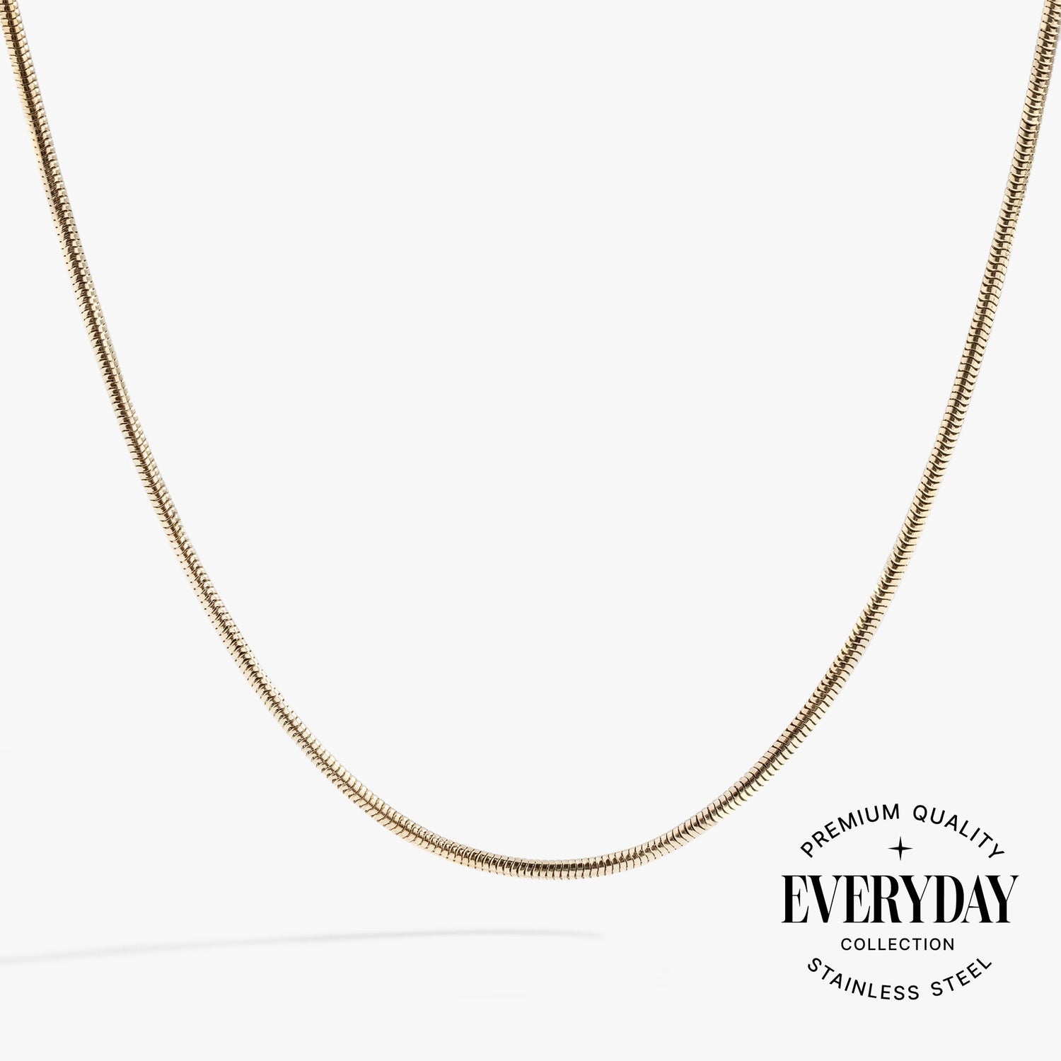 Round Herringbone Charm &amp; Layering Necklace