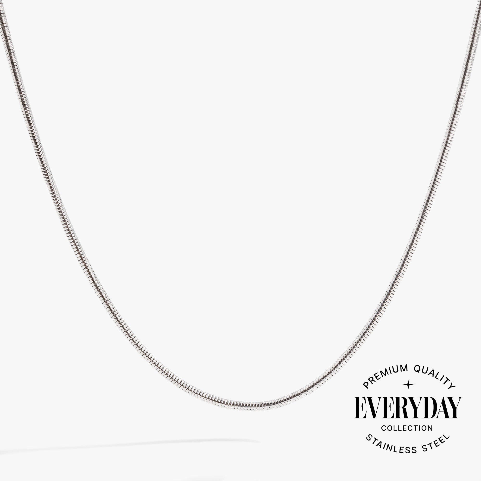 Round Herringbone Charm &amp; Layering Necklace