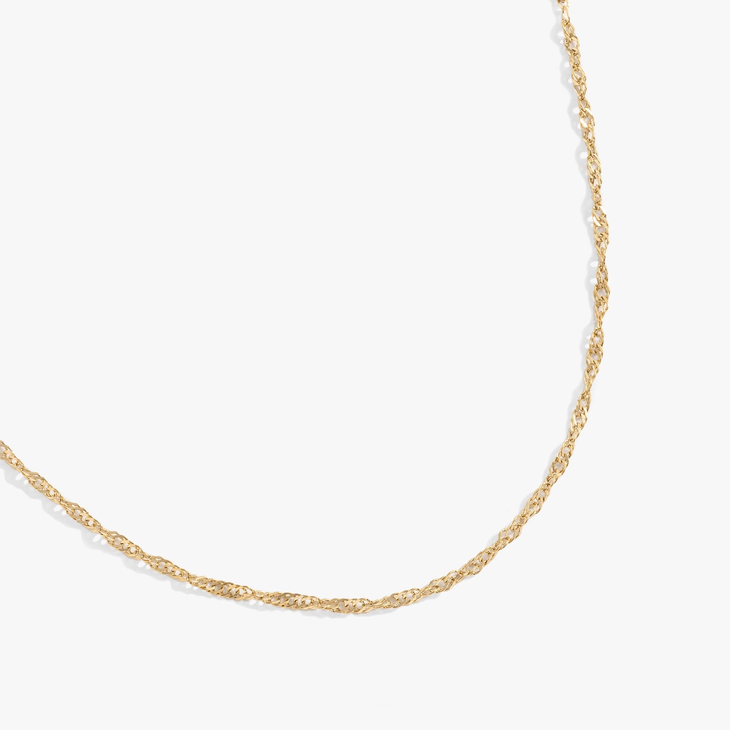 Singapore Chain Charm &amp; Layering Necklace