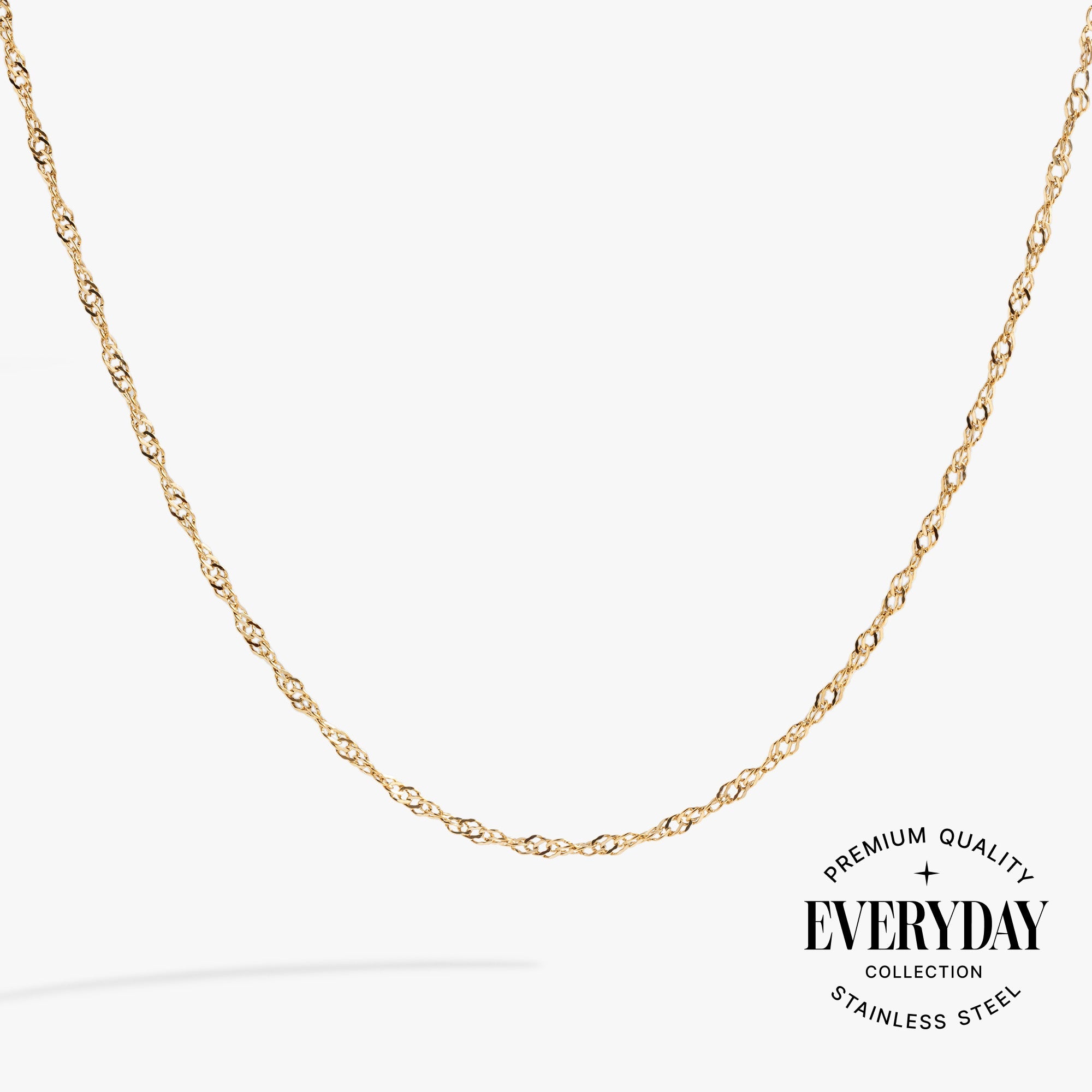 Singapore Chain Charm &amp; Layering Necklace