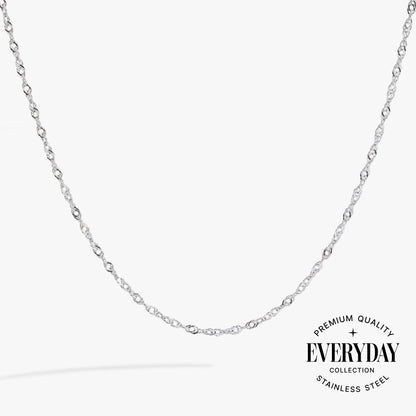 Singapore Chain Charm &amp; Layering Necklace