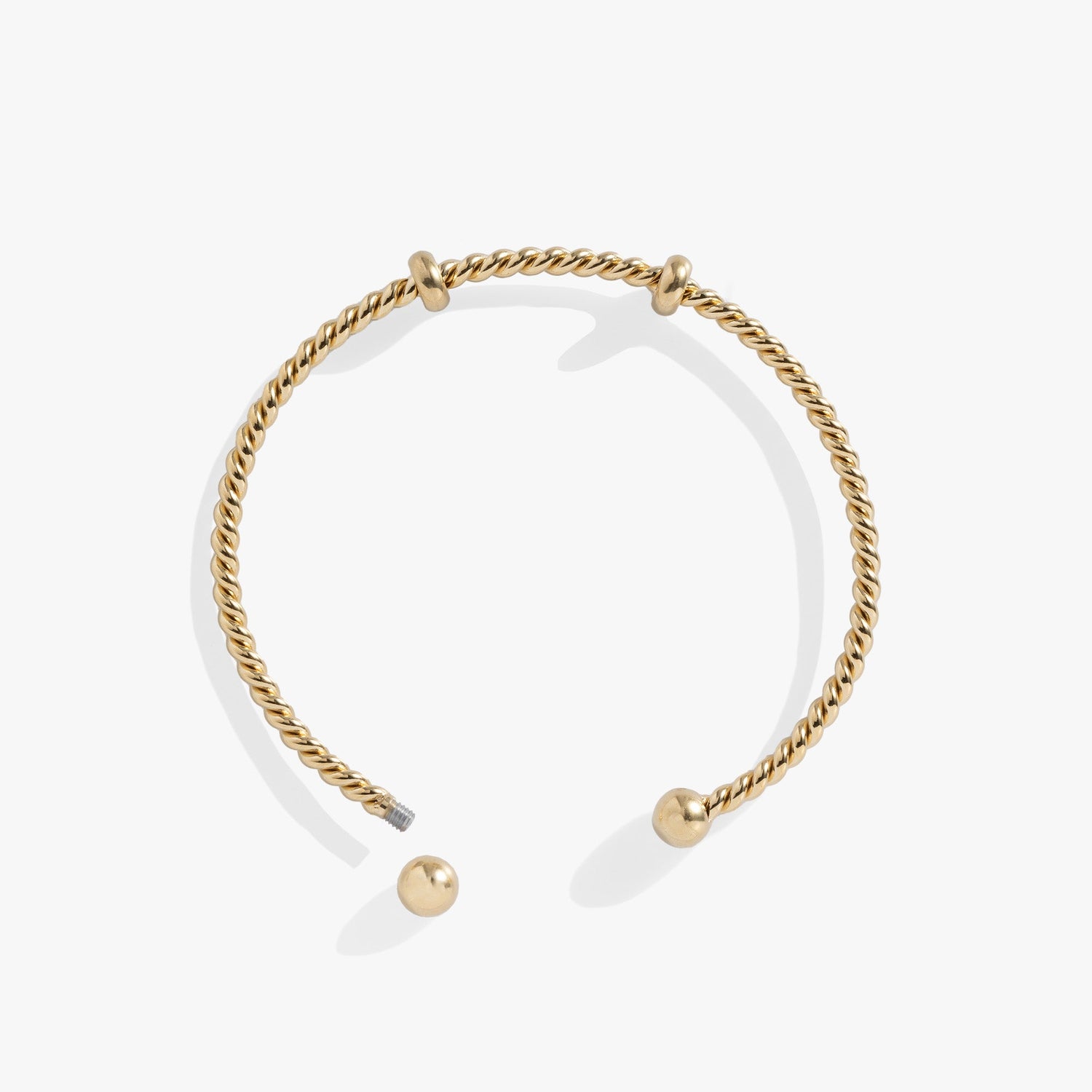 French Rope Charm Bracelet Cuff