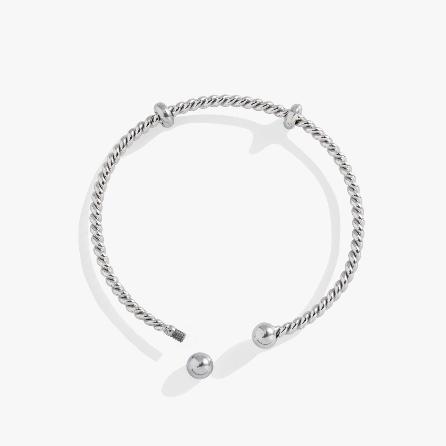 French Rope Charm Bracelet Cuff