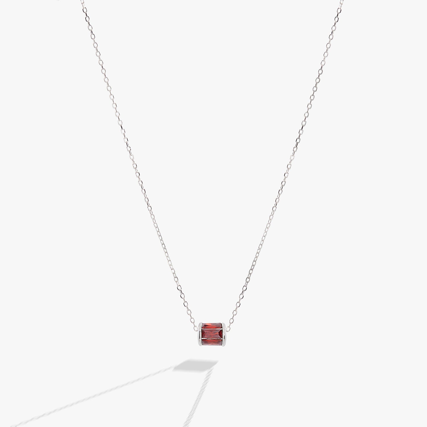 January Birthstone Precious Pendant Necklace