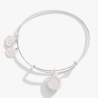 June Birthstone Charm Bangle, Light Amethyst