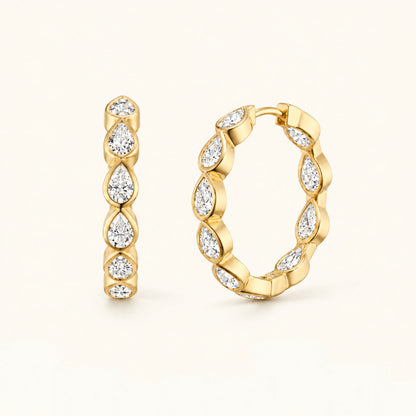 Large Marquise Hoops