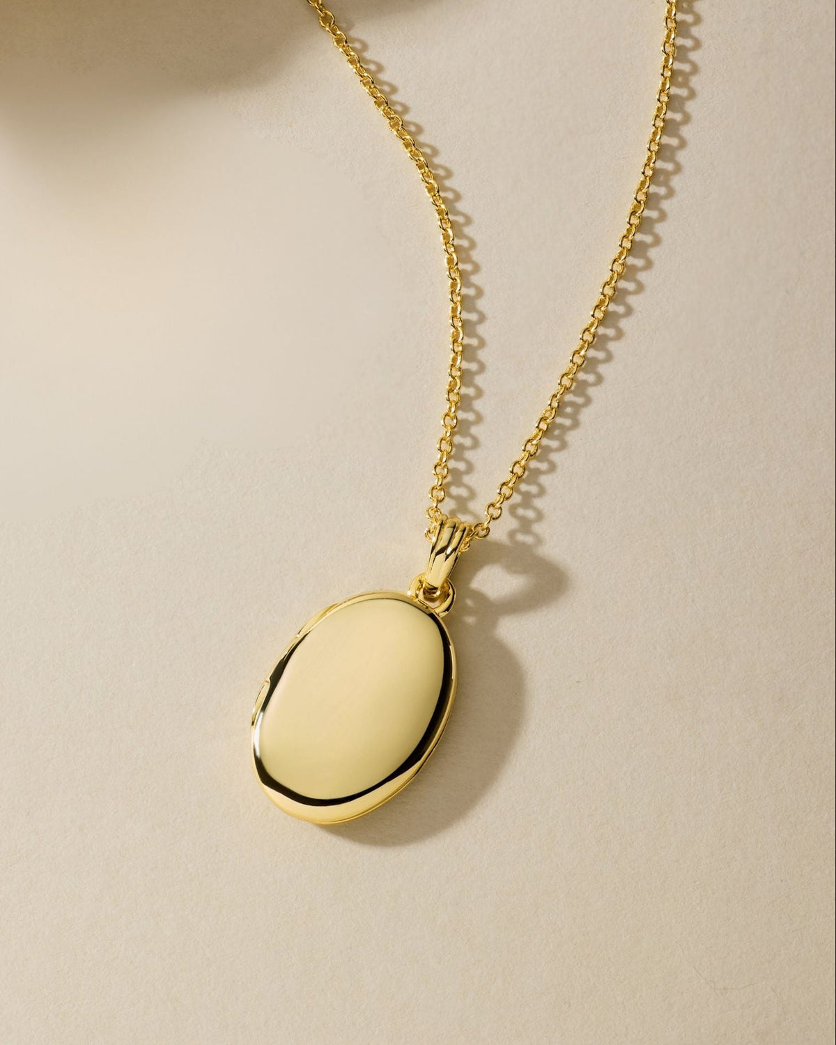 Oval Locket Necklace