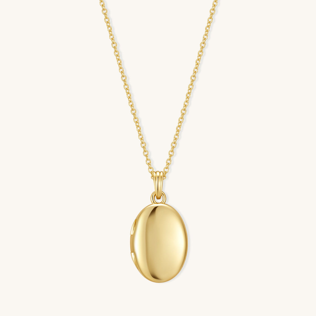Oval Locket Necklace