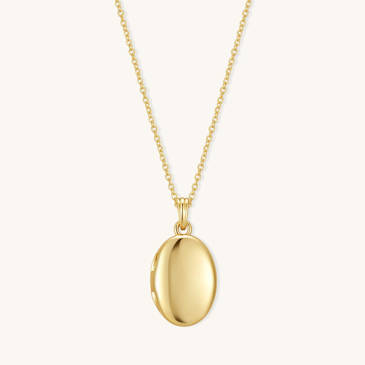 Oval Locket Necklace