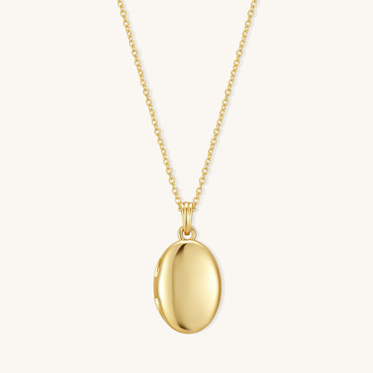 Oval Locket Necklace