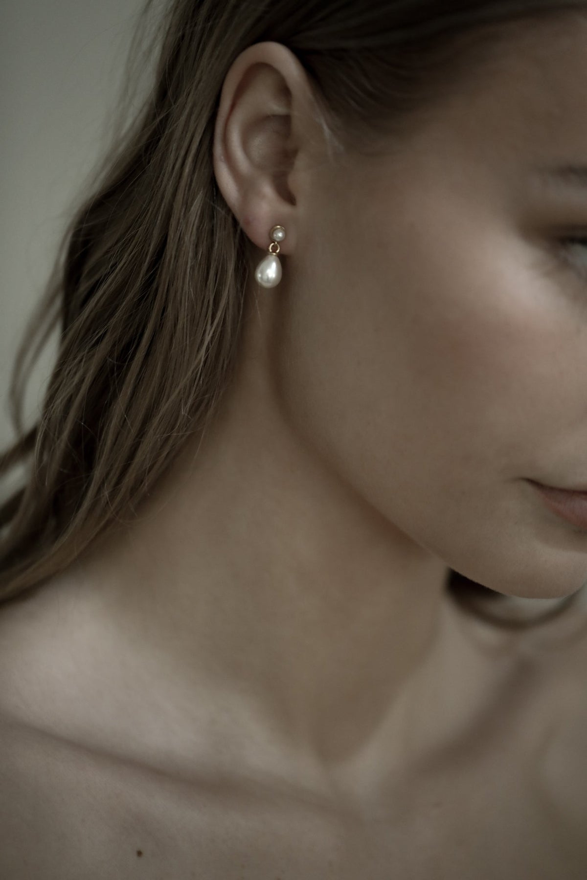 Pearl Micro Drop Earrings