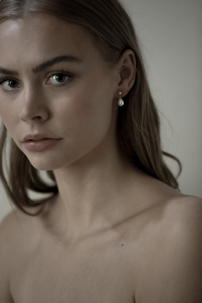 Pearl Micro Drop Earrings