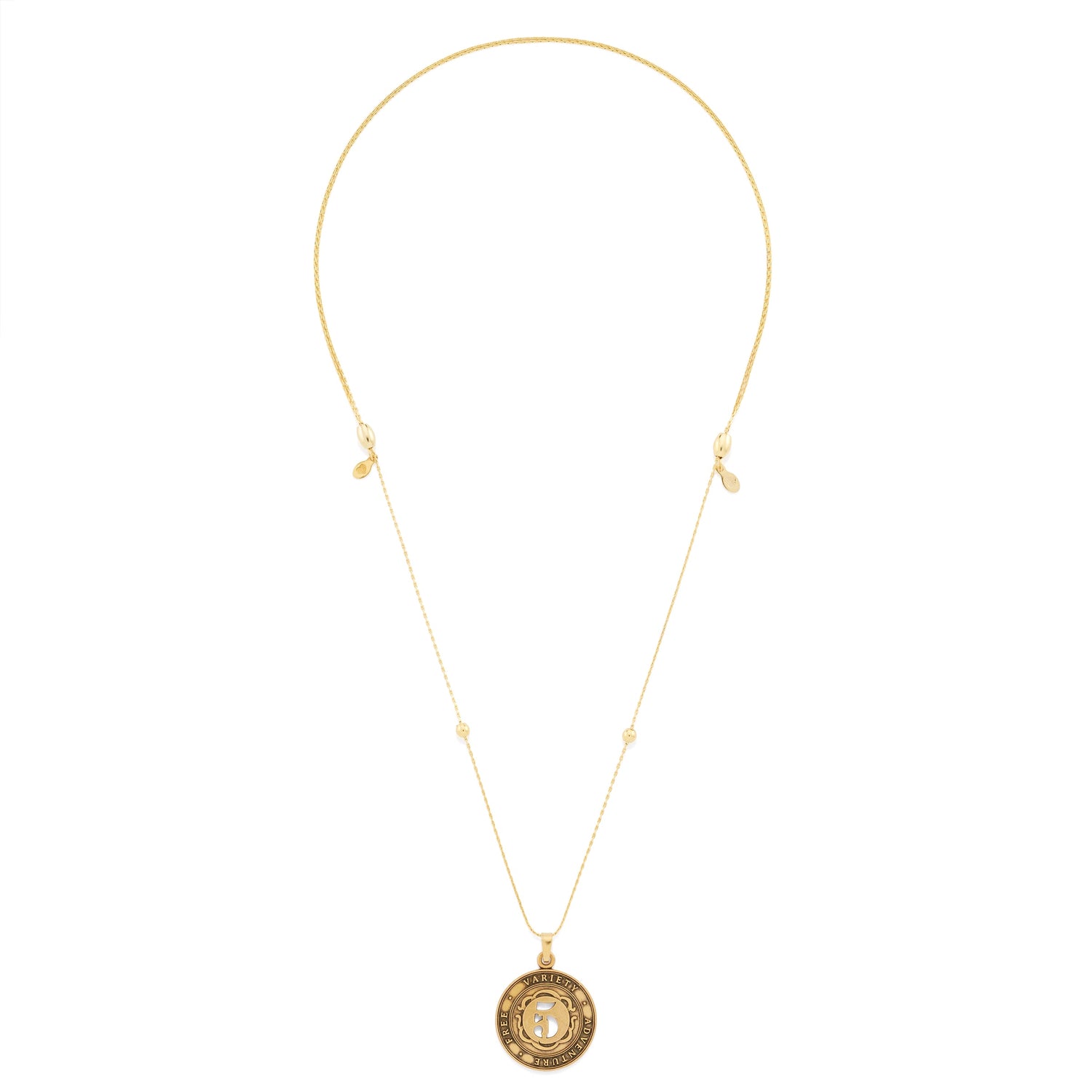Number 5 Necklace, Expandable | Free, Variety, and Adventure
