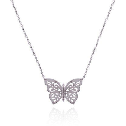 .925 Silver Papillon Butterfly Women&