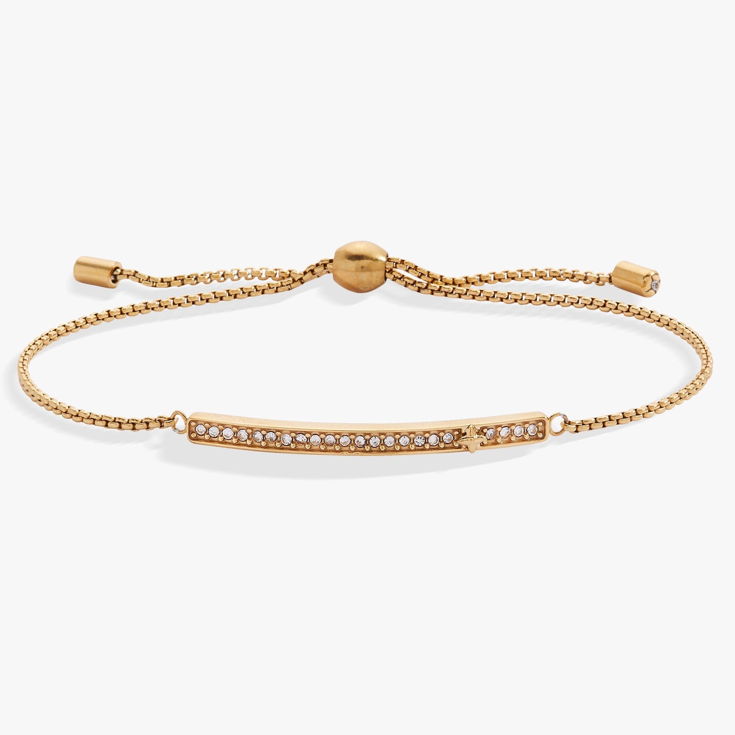 April Everyday Birthstone Pave Bolo Bracelet