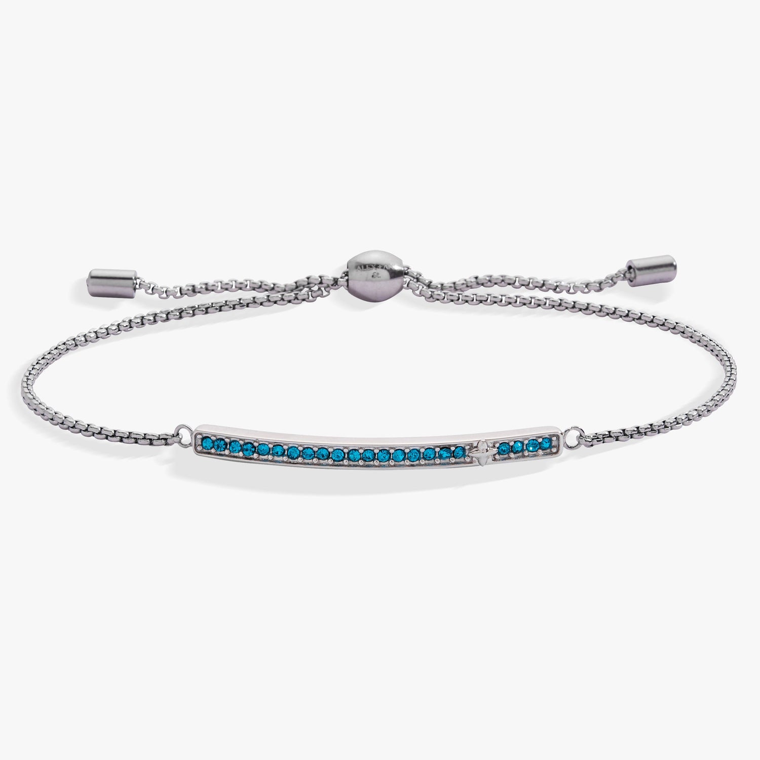 December Everyday Birthstone Pave Bolo Bracelet
