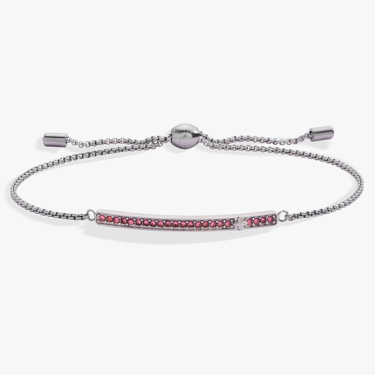 October Everyday Birthstone Pave Bolo Bracelet
