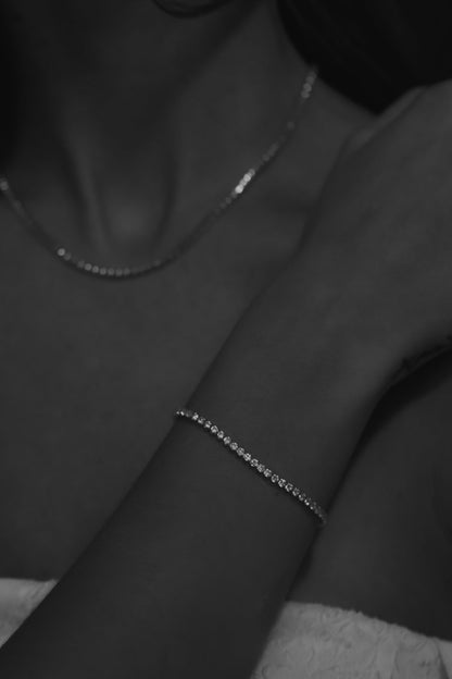 Dainty Crystal Tennis Bracelet