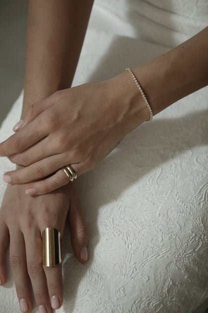 Dainty Crystal Tennis Bracelet