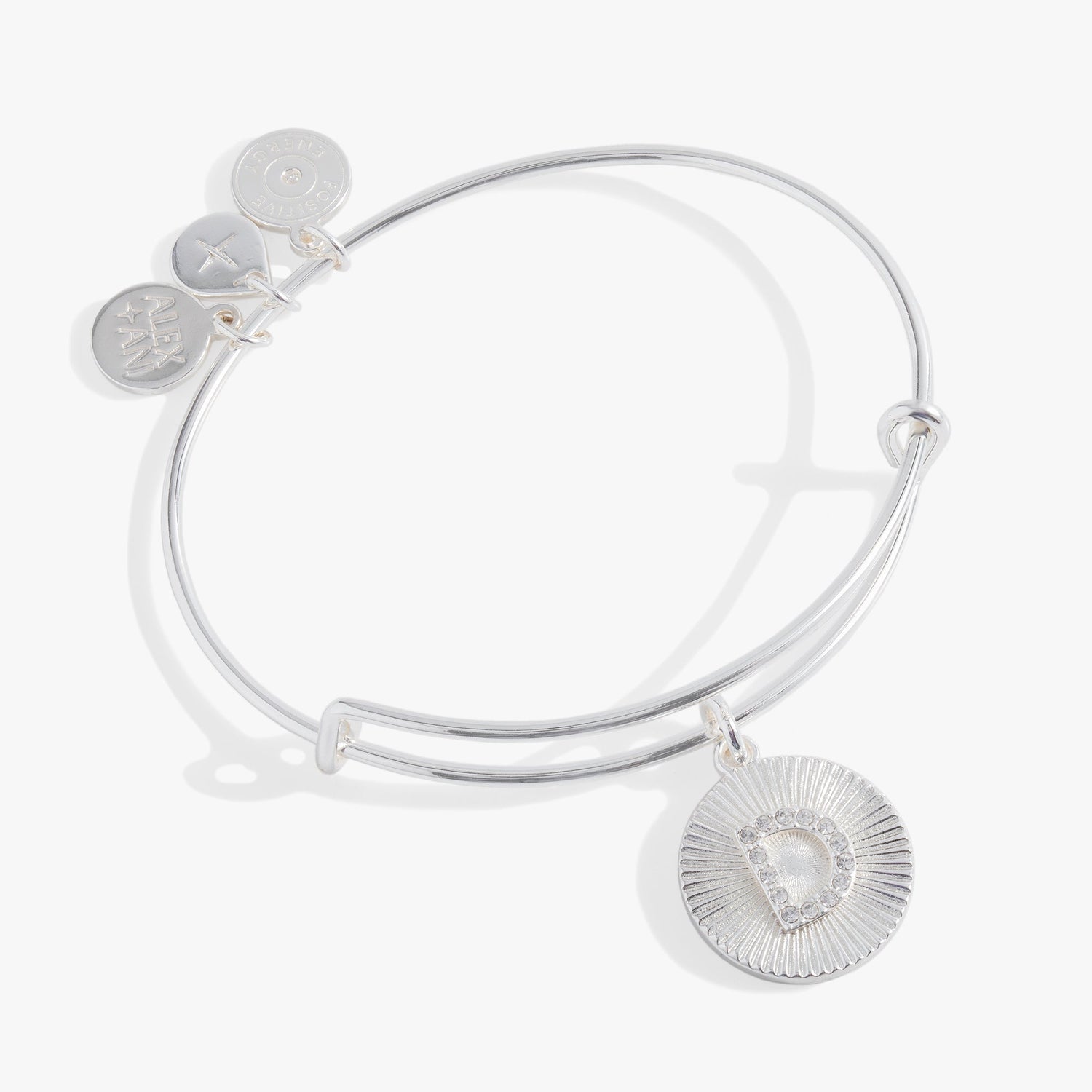 Initial D Pave Starburst Texture Bangle