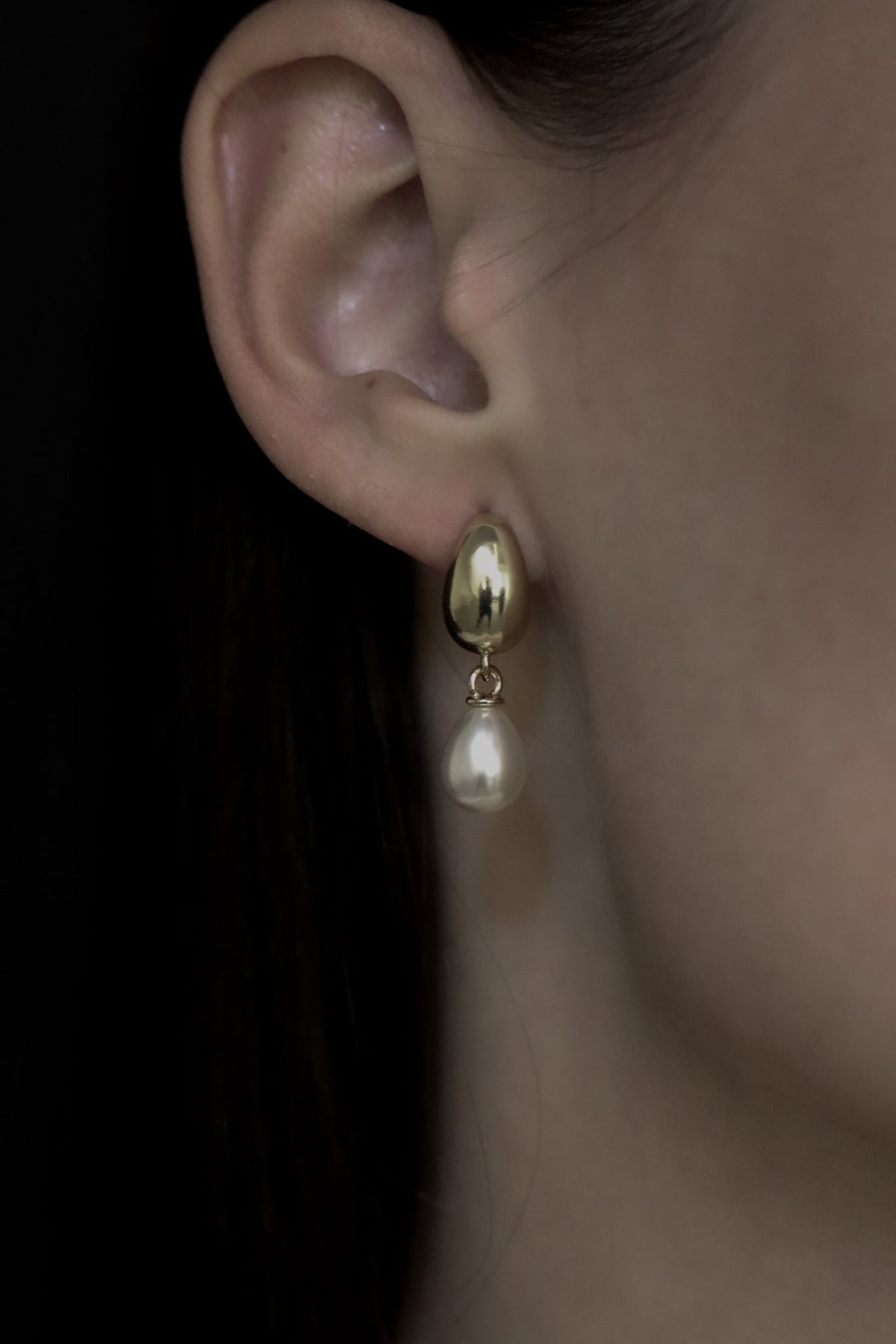 Orb Pearl Drop Earrings