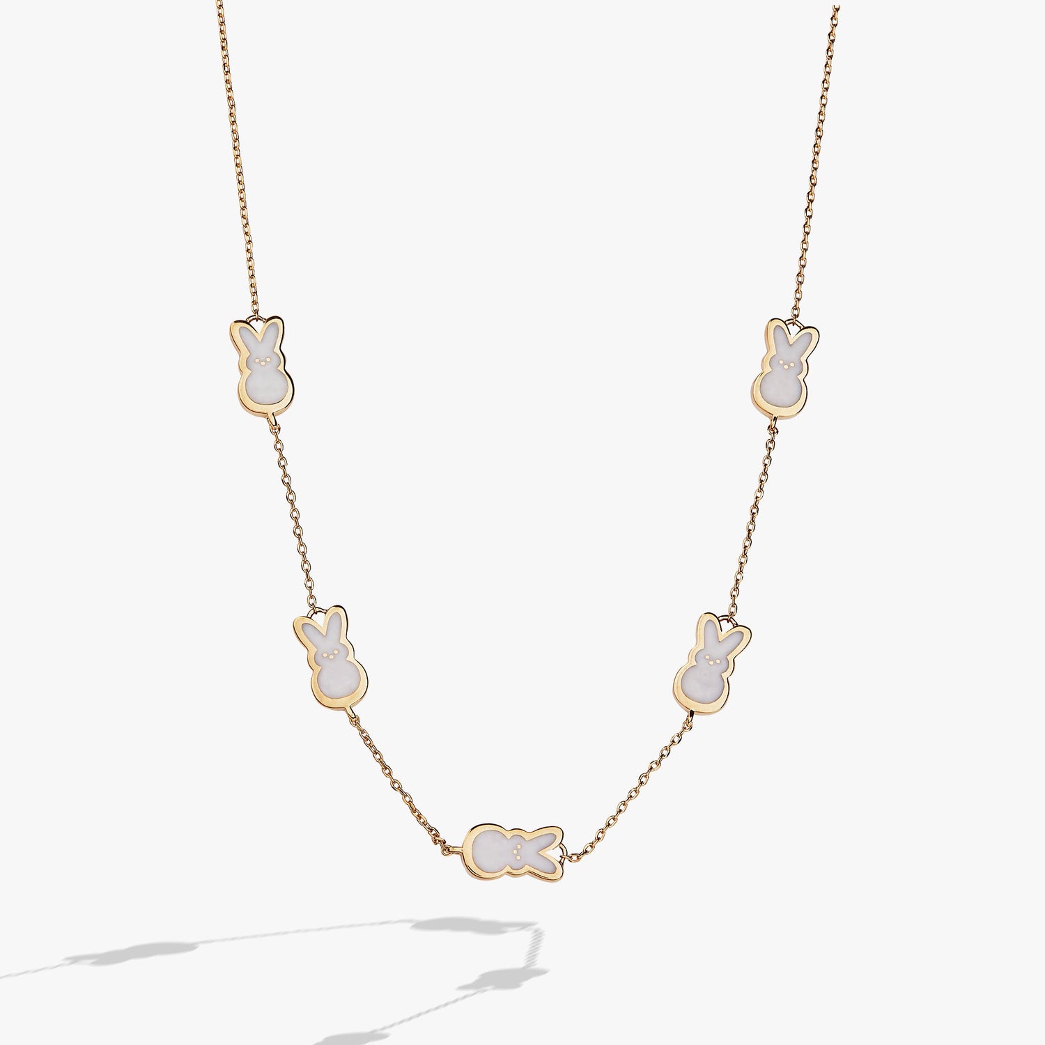 PEEPS® Pearlized Bunny Charm Necklace