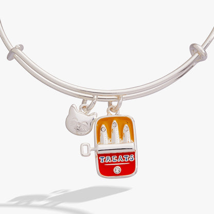 Cat &amp; Sardine Tin Duo Charm Bangle