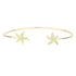 Seed Beaded Embellished Starfish Detail Cuff Bracelet