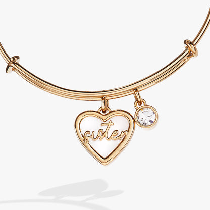 Sister Mother of Pearl Bangle
