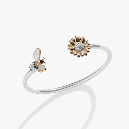 Sunflower &amp; Bee Flex Cuff