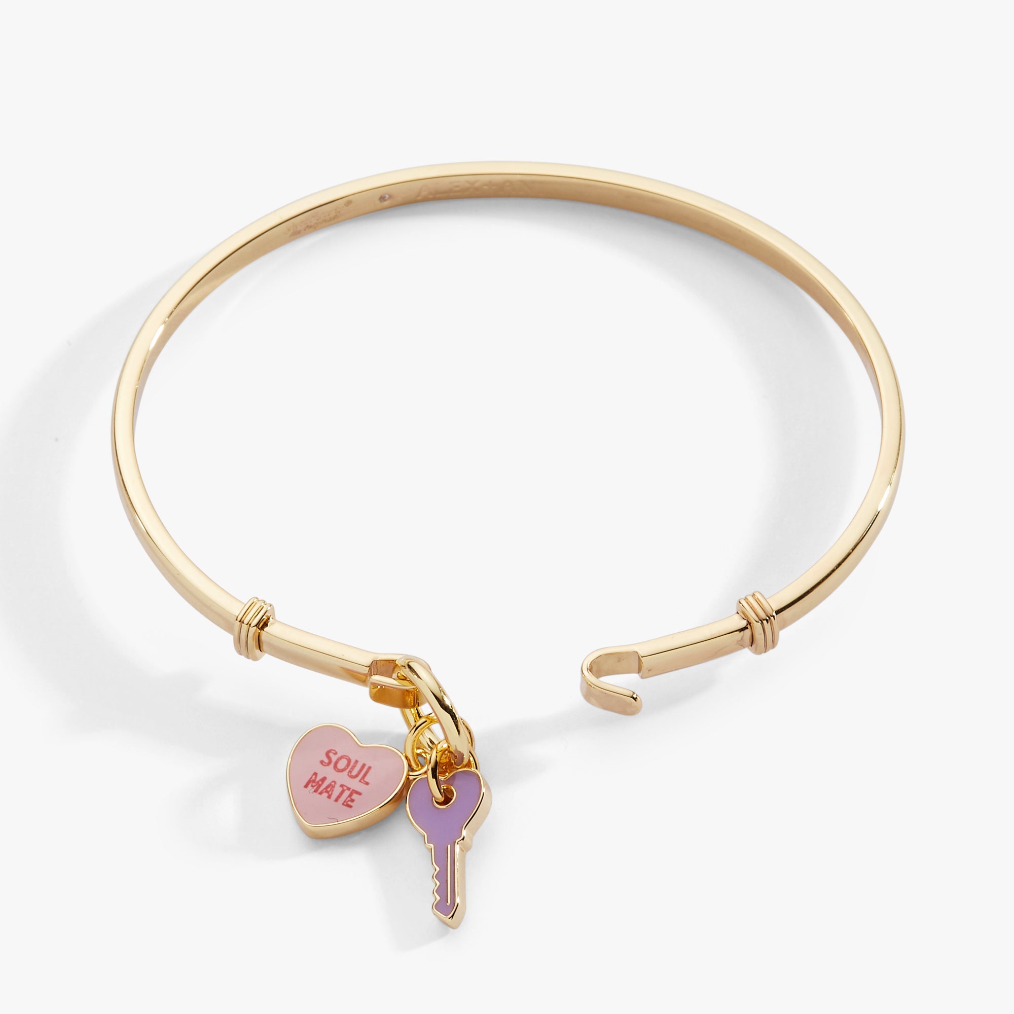 Sweethearts® ‘Soul Mate’ Heart &amp; Key Tension Bangle