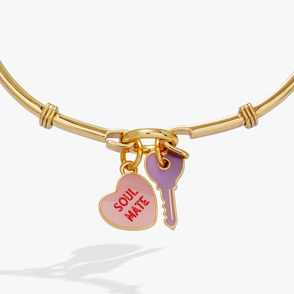 Sweethearts® ‘Soul Mate’ Heart &amp; Key Tension Bangle