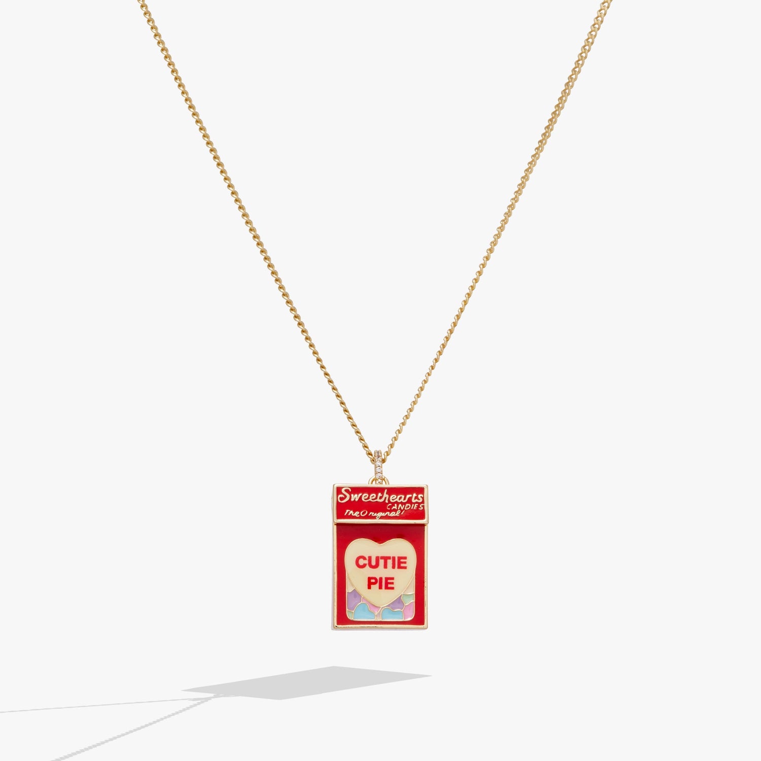 Sweethearts® Box Locket And Heart Charm Necklace