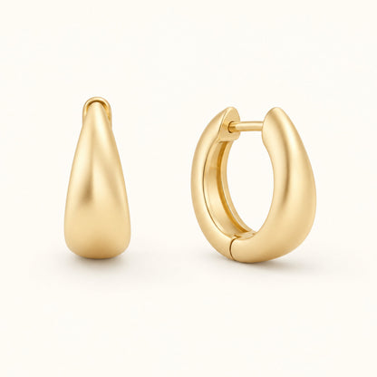 Gold Filled Teardrop Hoops