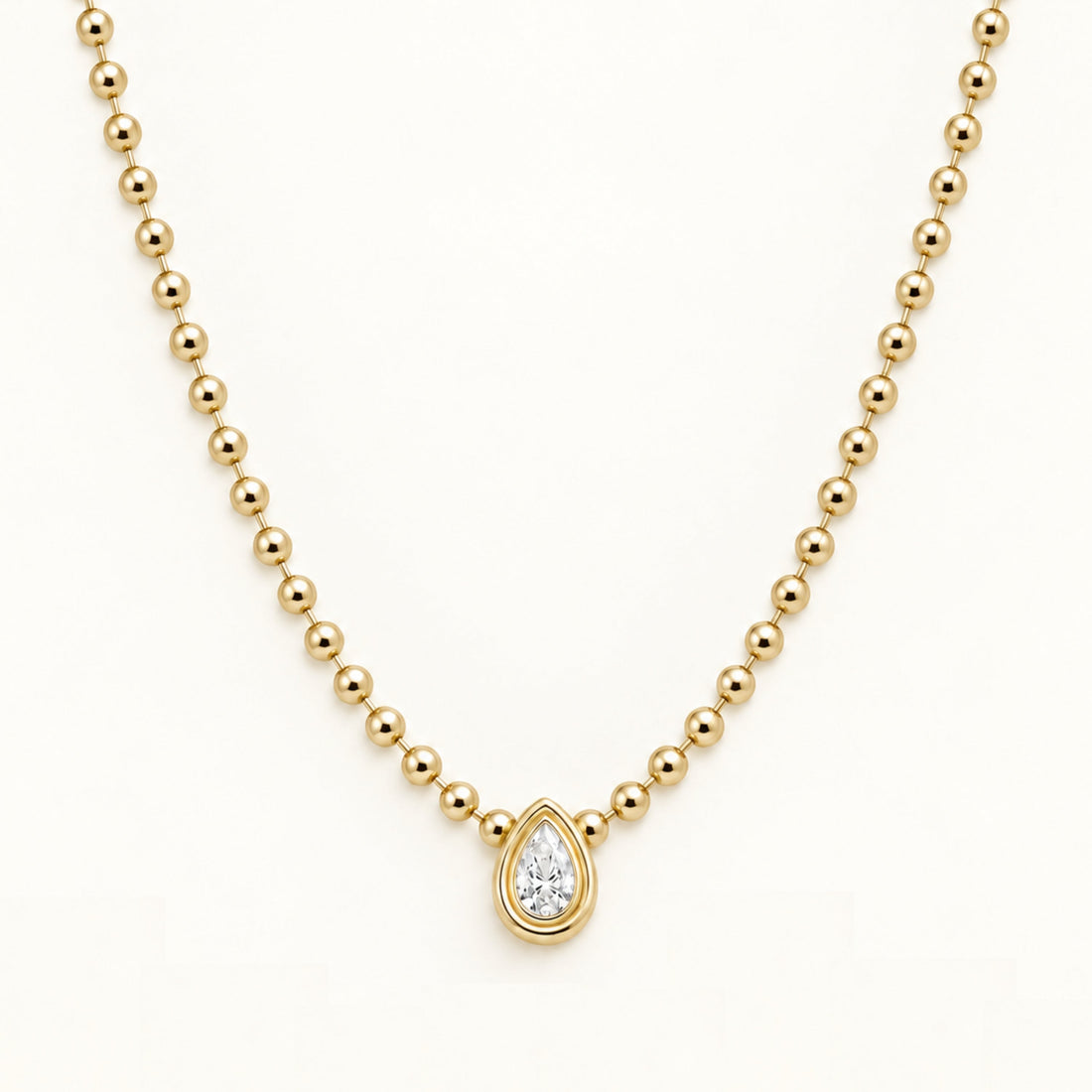 Teardrop Diamond Necklace