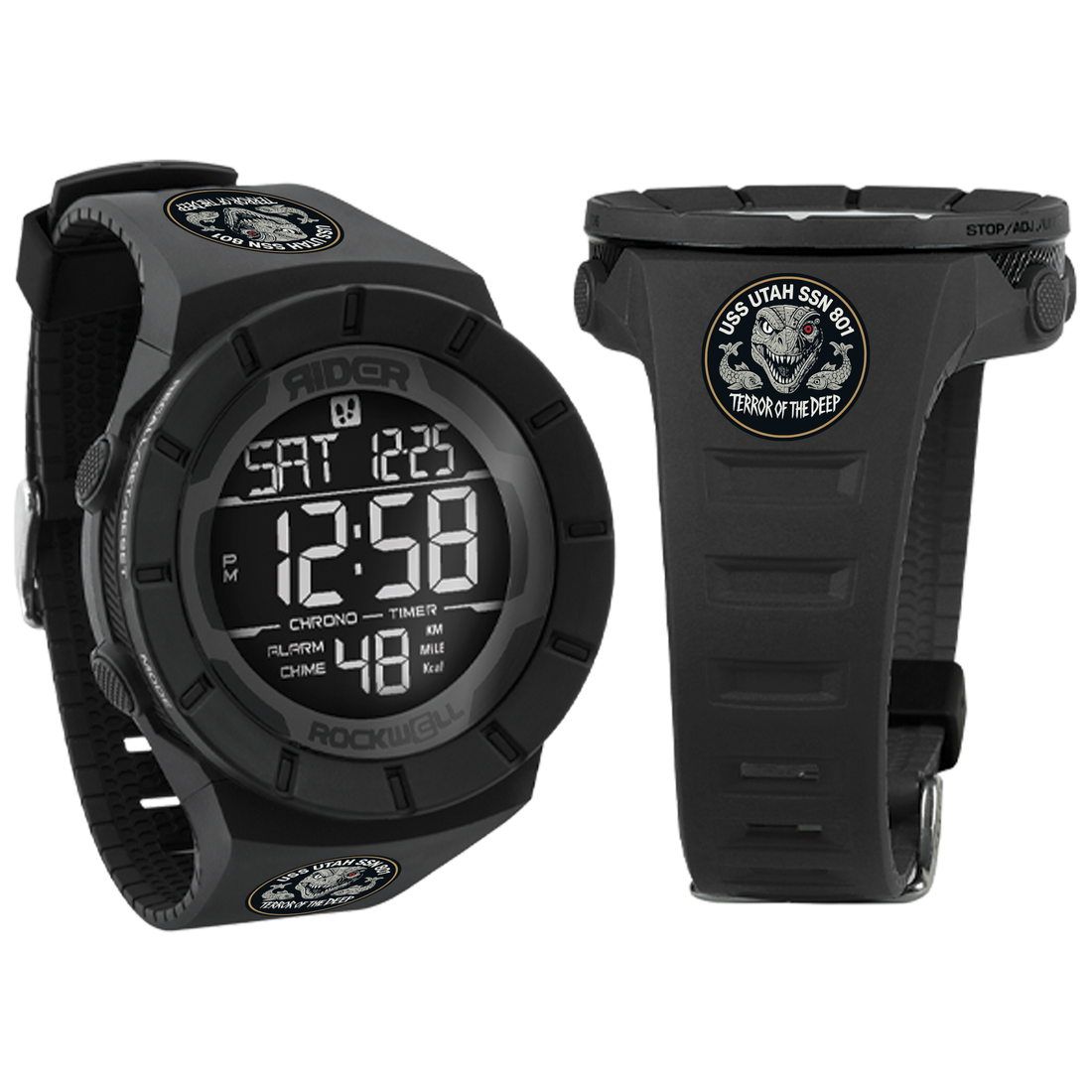 Coliseum Fit™ (Phantom Black) Watch - USS Utah Edition
