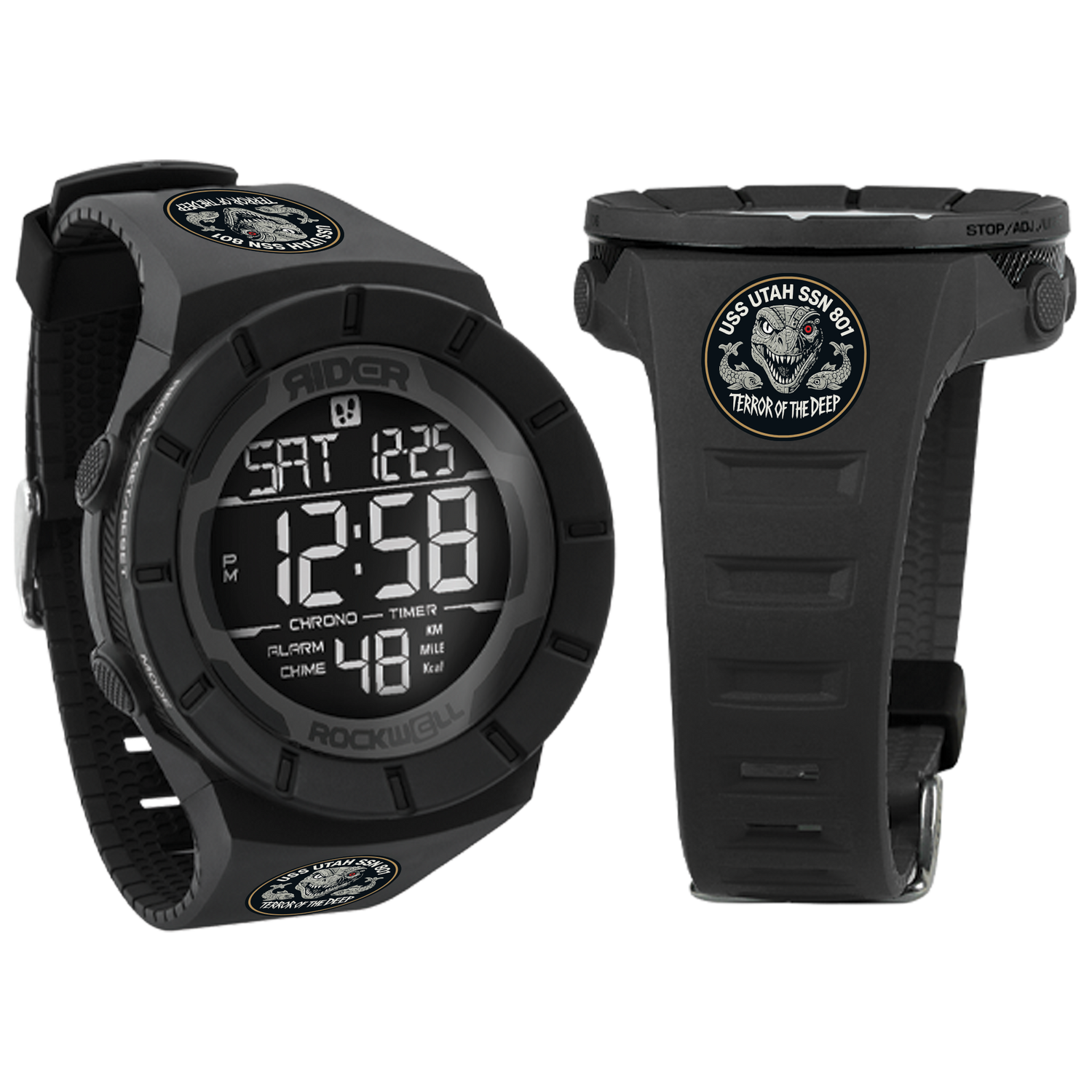 Coliseum Fit™ (Phantom Black) Watch - USS Utah Edition