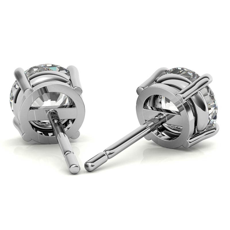 3.00 CTW Lab Grown Diamond Stud Earrings | 14k Gold | G-VS Round Cut | AGI Certified