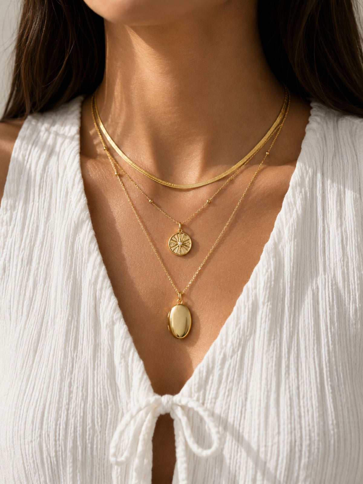 Oval Locket Necklace